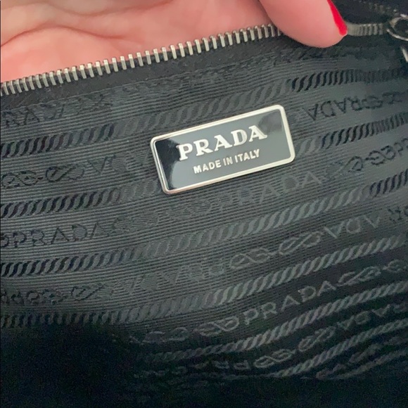 Prada authentic large black hobo w/ long strap - Picture 8 of 8